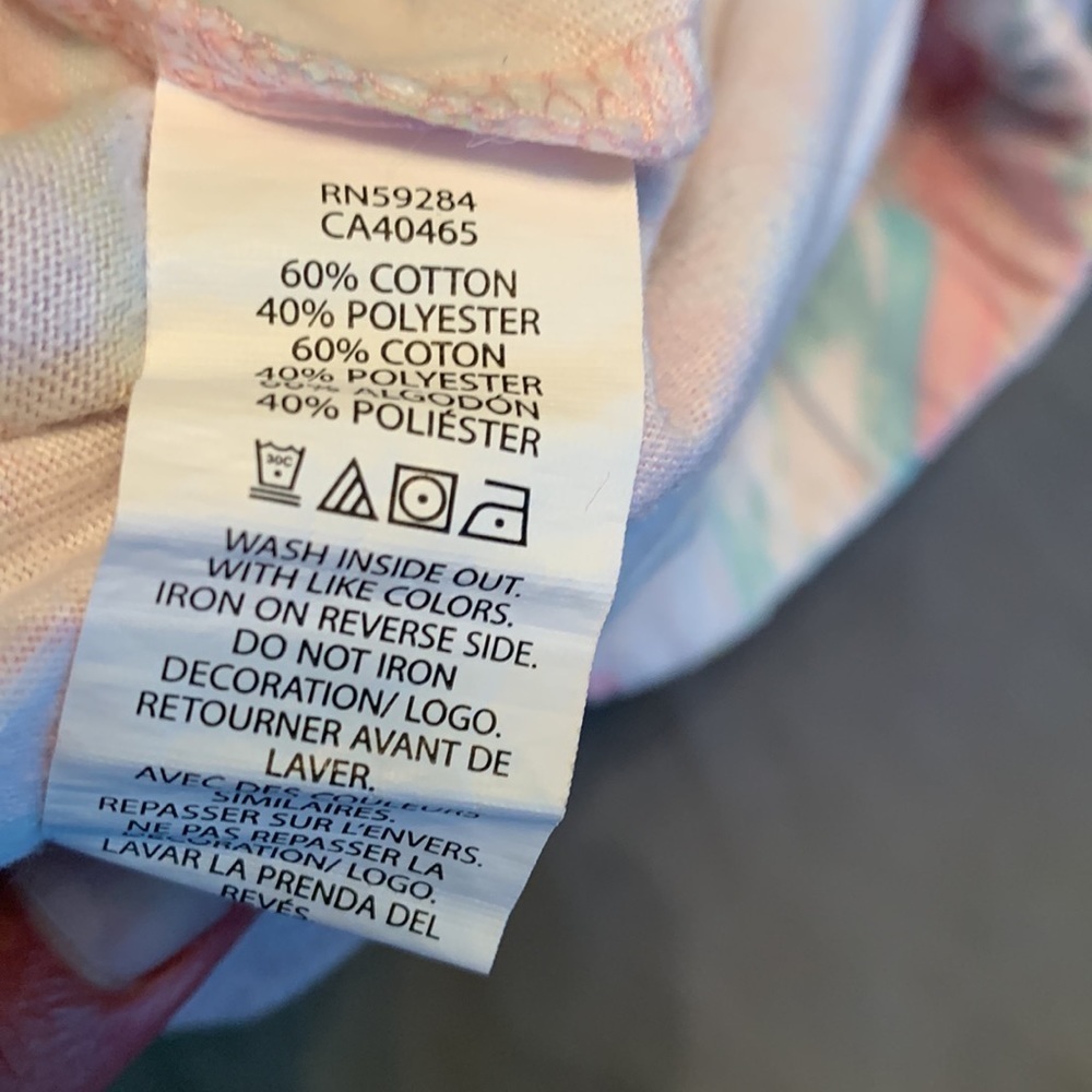 Childrens Place Pastel Pull On Elastic Waist Splotched Print Shorts L 10- 12 - Picture 5 of 8